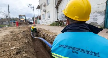 İzmir'in güneyinde içme suyu hatları yenileniyor