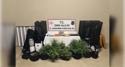 Karşıyaka’da ev baskını: Skunk ve hassas teraziler ele geçirildi