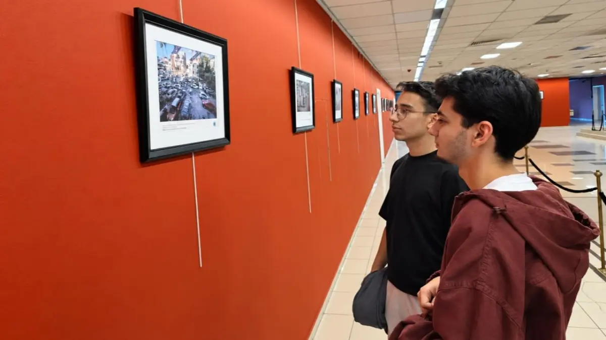 “Gazze’de Bir Gün” fotoğraf sergisi Ege Üniversitesinde açıldı