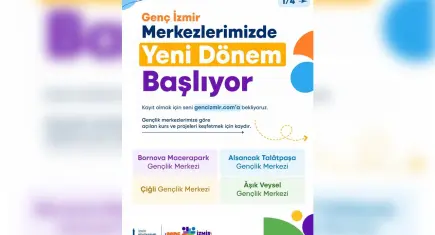 Genç İzmir’de yeni dönem kayıtları başladı: Başvurular 9 Ekim’e kadar